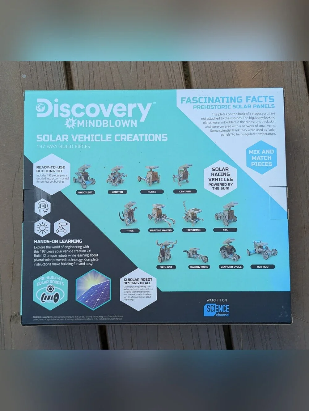 Discovery Mindblown Solar Robot Vehicle Kit - Gray & Blue